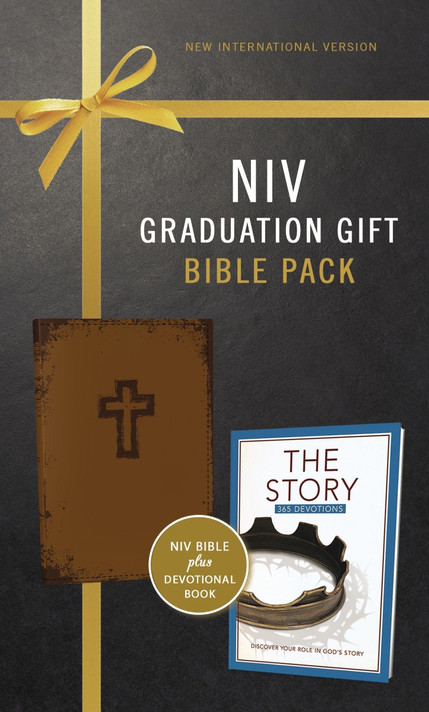 NIV, Graduation Gift, Bible Pack for Him, Brown, Red Letter Edition (Special) Cover