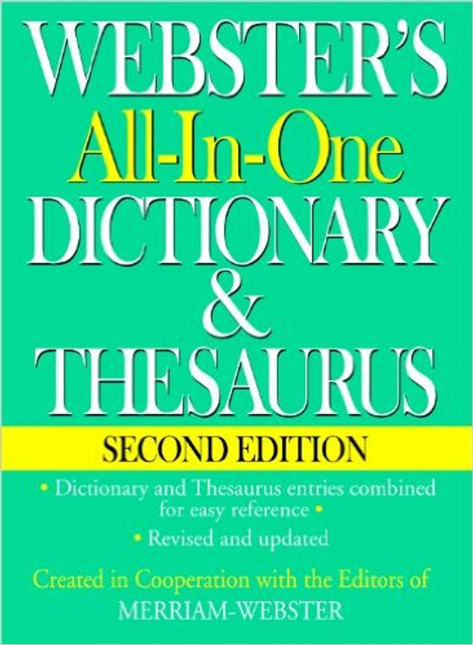 Webster's All-In-One Dictionary & Thesaurus, Second Edition (2ND ed.) Cover