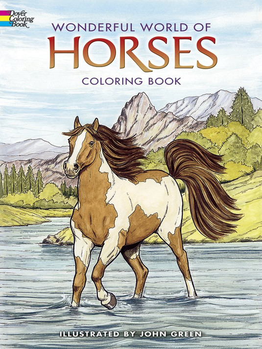 Wonderful World of Horses Coloring Book - Cover