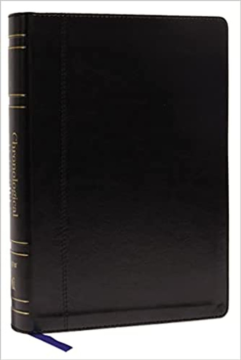 Chronological Study Bible, Leathersoft, Black, Comfort Print: Holy Bible, New International Version