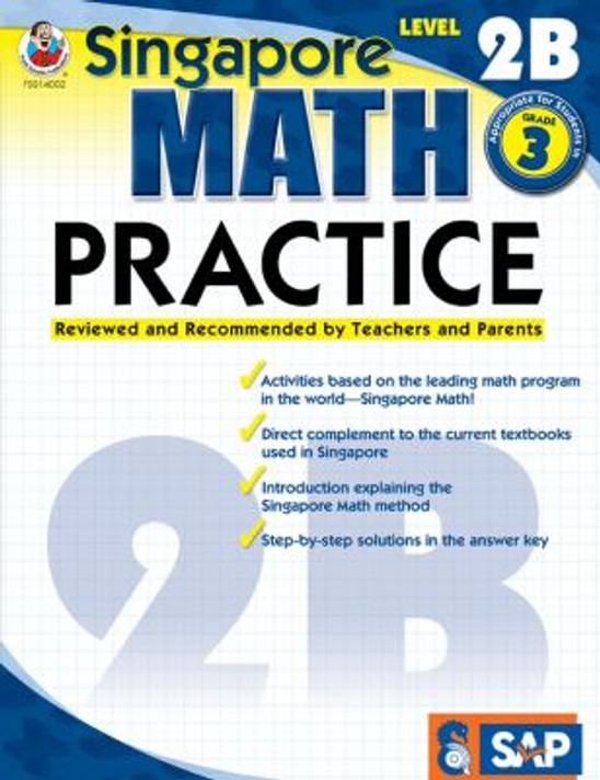 Singapore Math Practice Level 2B, Grade 3 Cover