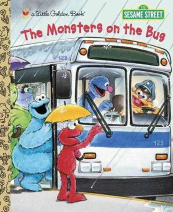 The Monsters on the Bus (Sesame Street) (Little Golden Book) Cover