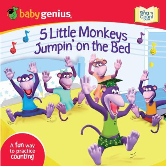 5 Little Monkeys Jumpin' on the Bed: A Sing 'N Count Book Cover