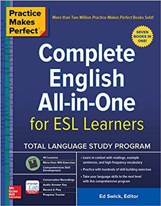 Practice Makes Perfect: Complete English All-in-One for ESL Learners Cover