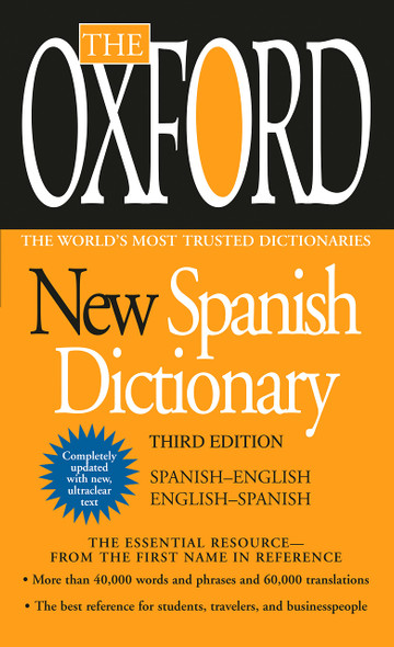 The Oxford New Spanish Dictionary: Third Edition (3RD ed.) Cover