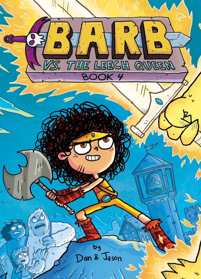 Barb vs. the Leech Queen (Barb the Last Berzerker) book cover by Dan Abdo, Jason Patterson, Dan & Jason