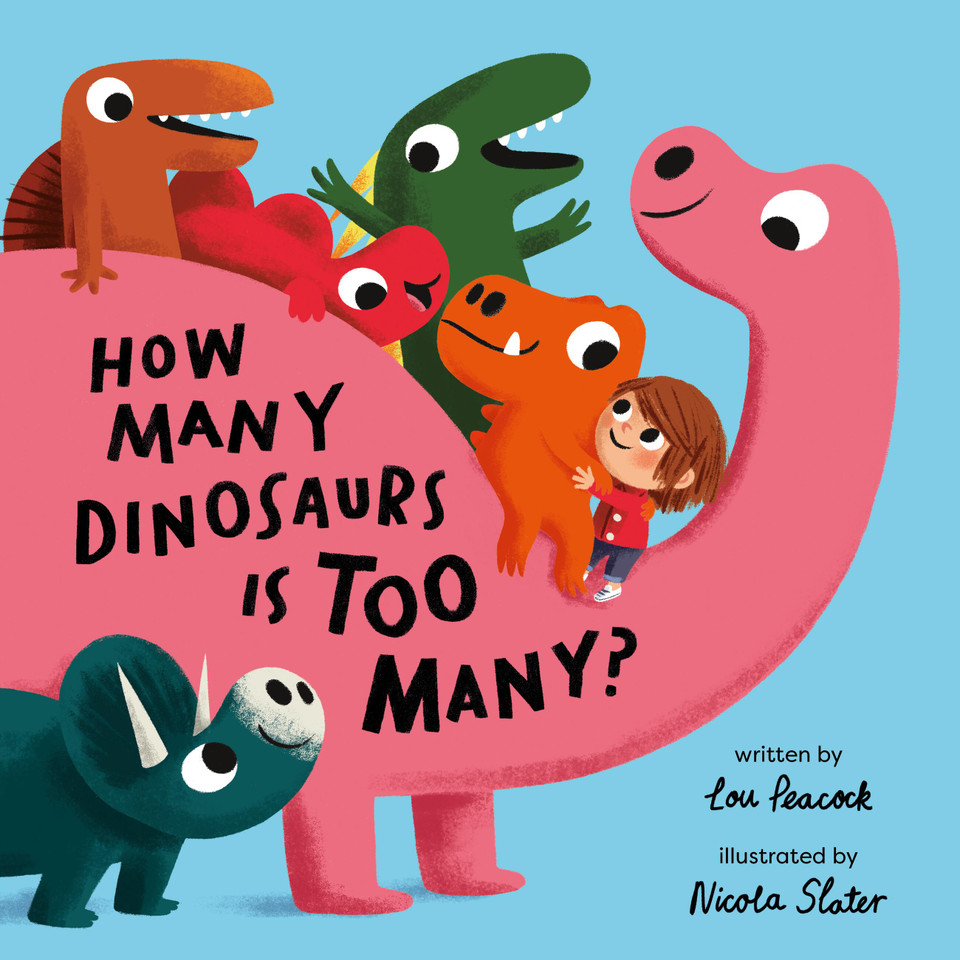 How Many Dinosaurs is Too Many? book cover by Lou Peacock