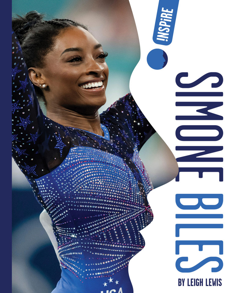 Simone Biles book cover by Leigh Lewis