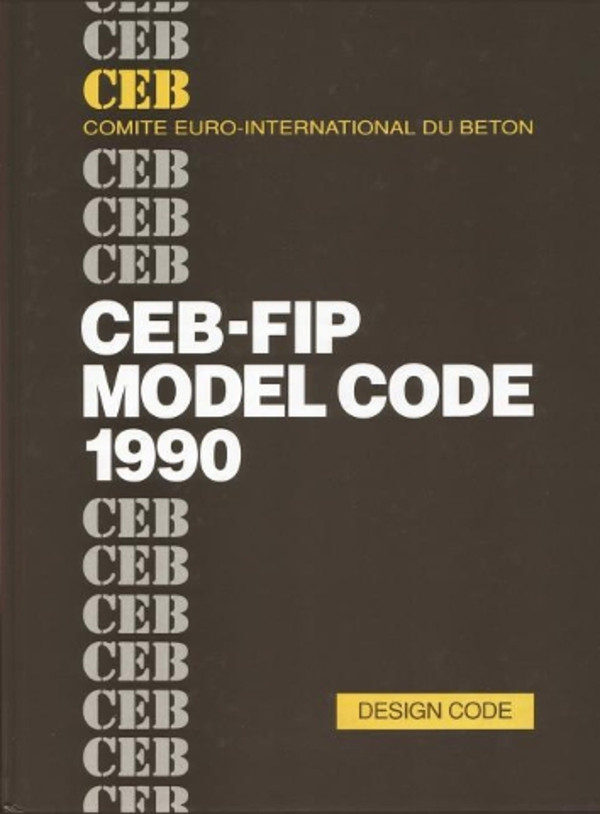 CEB-FIP Model Code 1990 book cover by Comité Euro-International du Béton