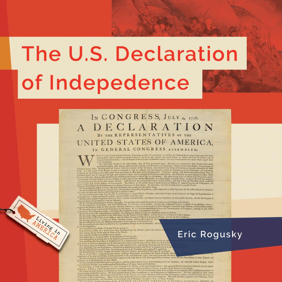The U.S. Declaration of Independence (Living in America) book cover by Eric Rogusky