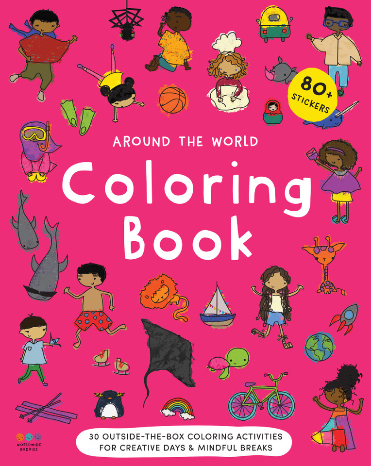 Around the World Coloring Book (Around the World) book cover by Worldwide Buddies