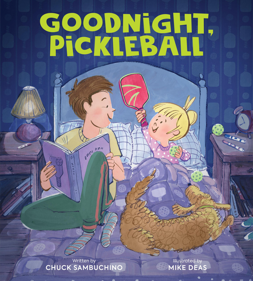 Goodnight, Pickleball book cover by Chuck Sambuchino