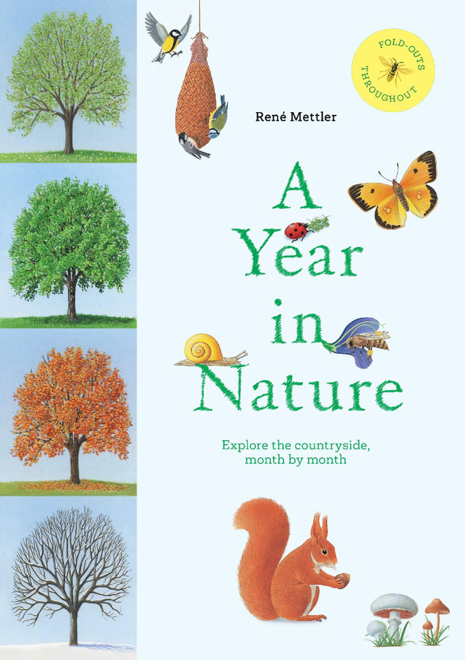 A Year in Nature: Explore the Countryside, Month by Month book cover by René Mettler