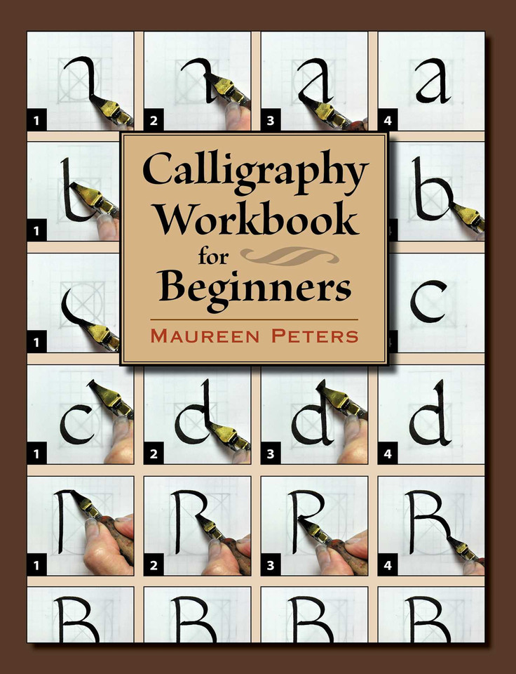 Calligraphy Workbook for Beginners book cover by Maureen Peters