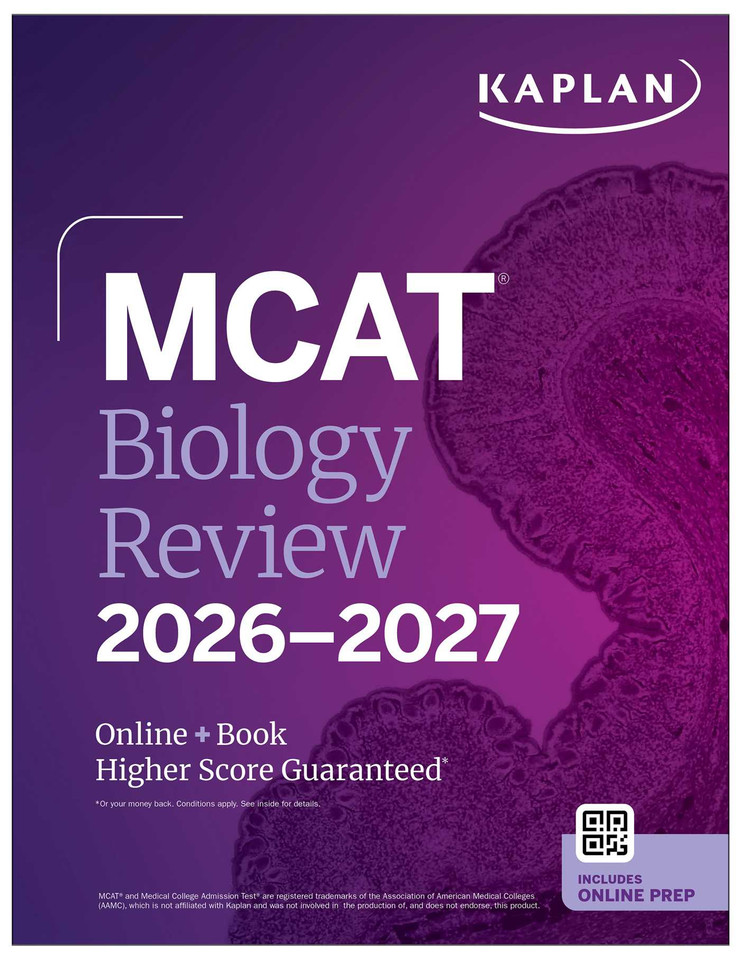 MCAT Biology Review 2026-2027: Online + Book (Kaplan Test Prep) book cover by Kaplan Test Prep