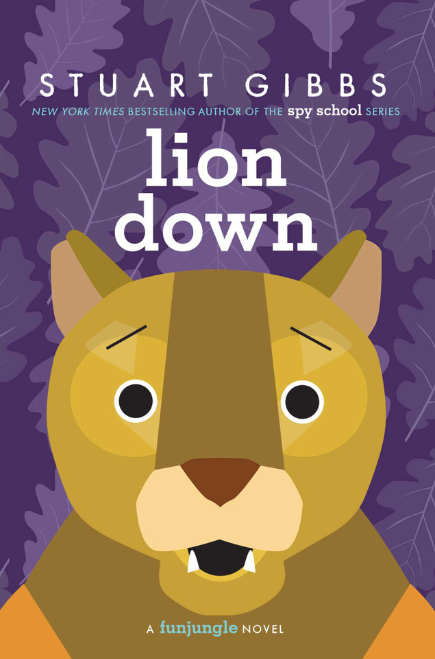 Lion Down (FunJungle) book cover by Stuart Gibbs