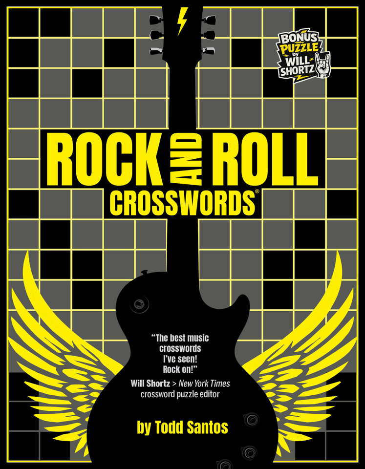 Rock and Roll Crosswords® book cover by Todd Santos