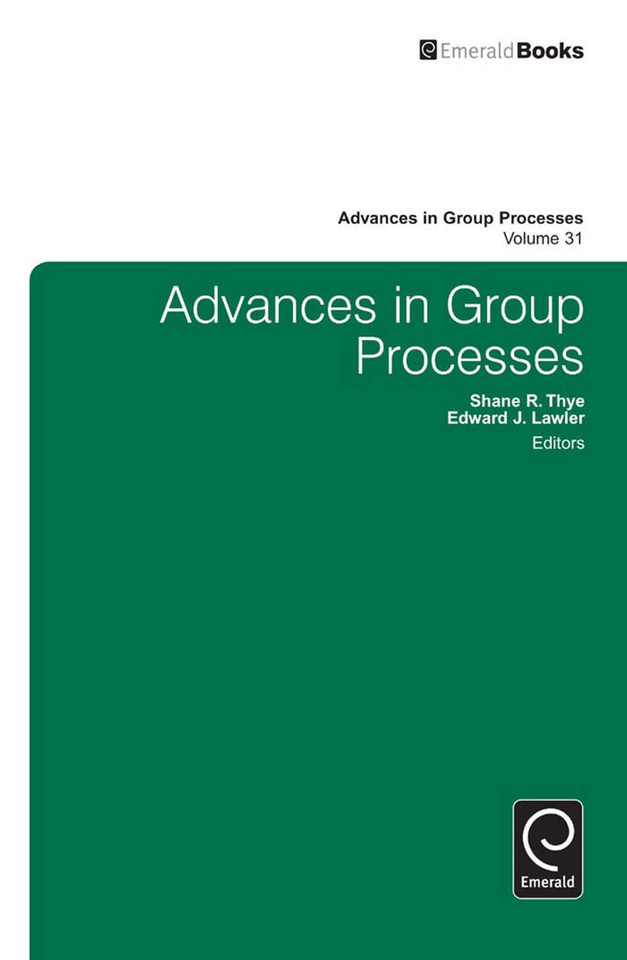 Advances in Group Processes (Advances in Group Processes #31) book cover by 