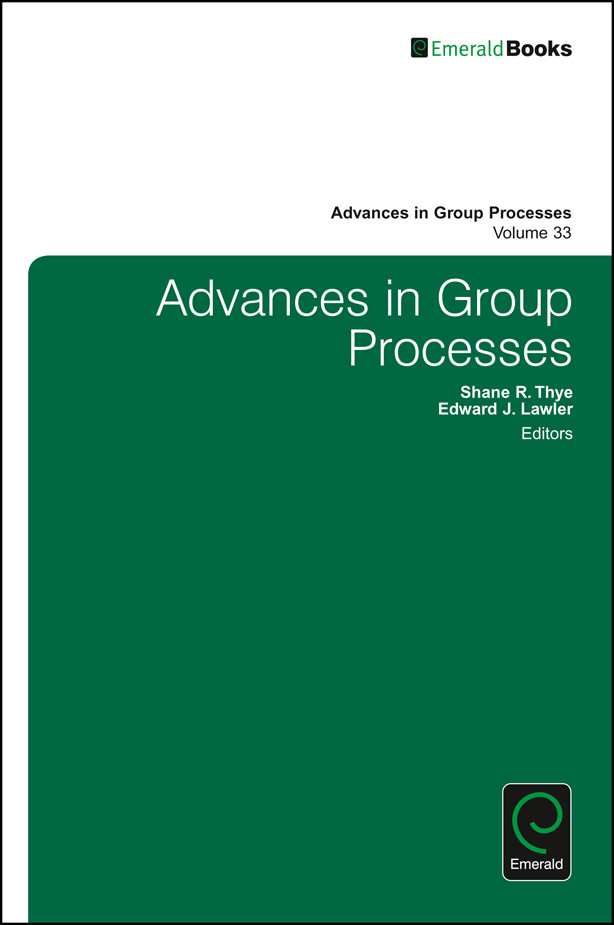 Advances in Group Processes (Advances in Group Processes #33) book cover by 