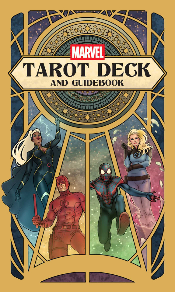 Marvel Tarot Deck and Guidebook book cover by Insight Editions