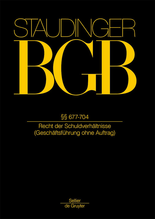 §§ 677-704: (Geschäftsführung ohne Auftrag) book cover by 