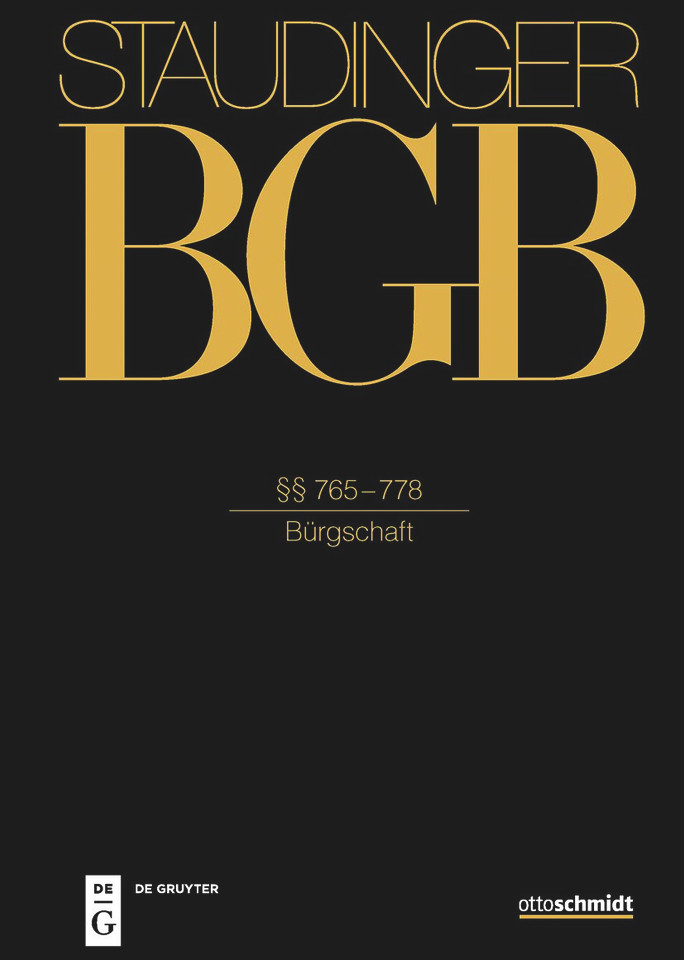 §§ 765–778: (Bürgschaft) book cover by 