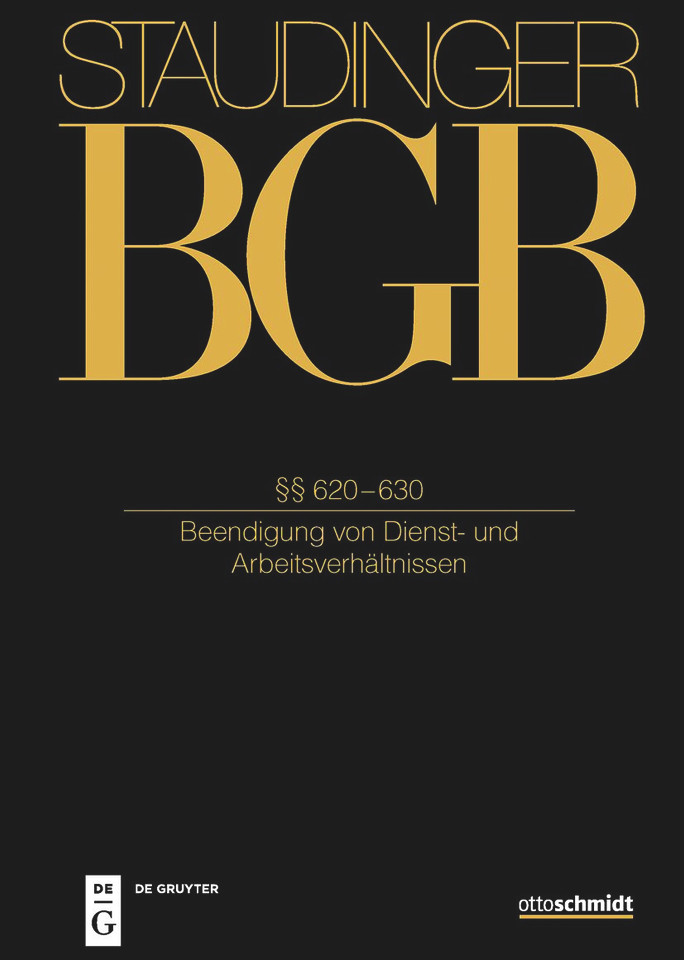 §§ 620–630: (Beendigung von Dienst- und Arbeitsverhältnissen) book cover by 