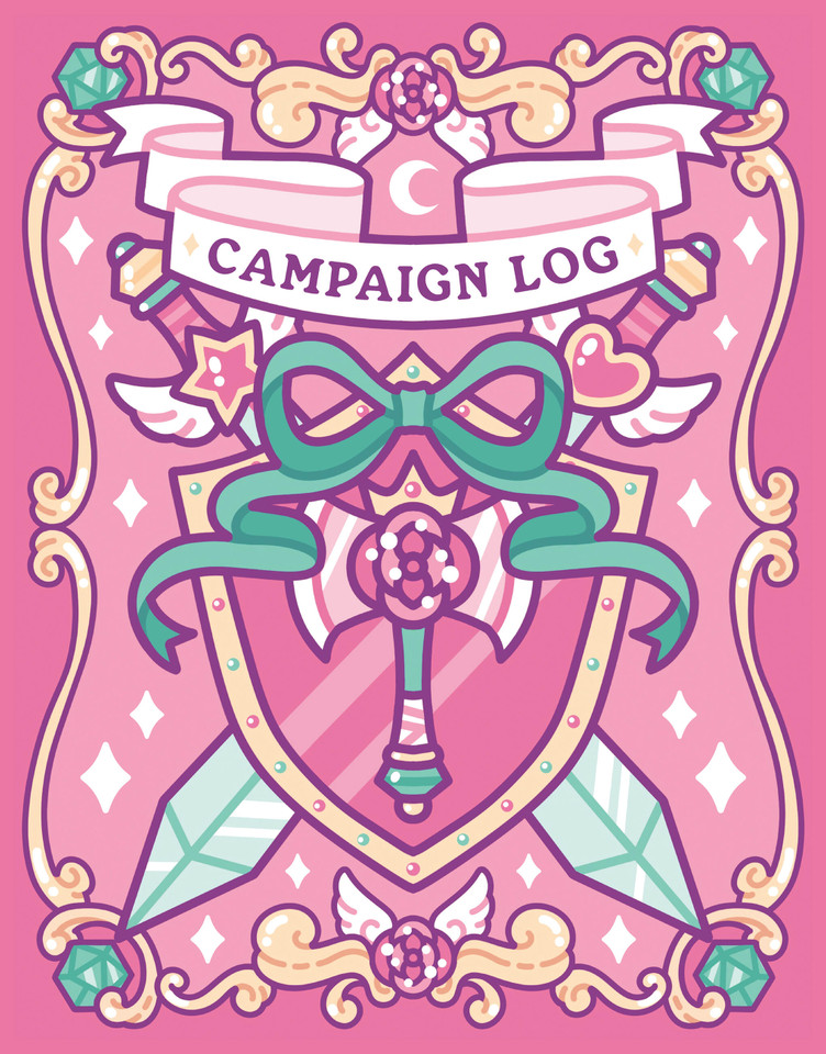 Campaign Log: A Keepsake Character Notebook for TTRPGs, D&D, and Beyond book cover by Winnie Liu