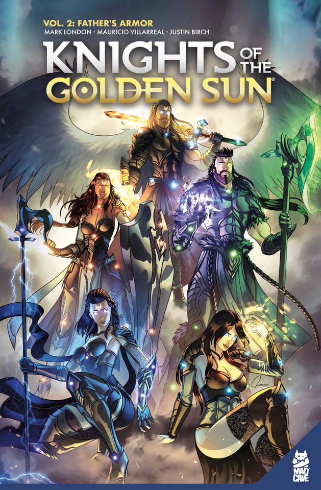 Knights of The Golden Sun Vol. 2 GN: Father's Armor (Knights of the Golden Sun) book cover by Mark London