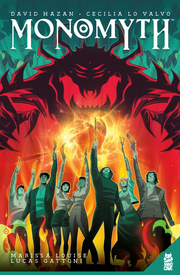 Monomyth GN book cover by David Hazan