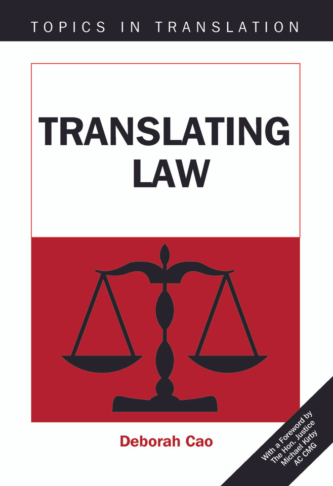 Translating Law (Topics in Translation #33) book cover by Deborah Cao
