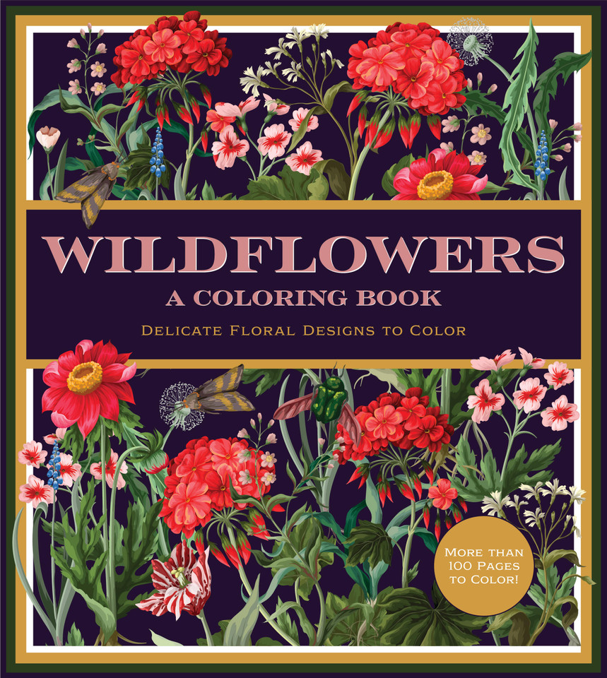 Wildflowers: A Coloring Book: Delicate Floral Designs to Color (Chartwell Coloring Books) book cover by Editors of Chartwell Books
