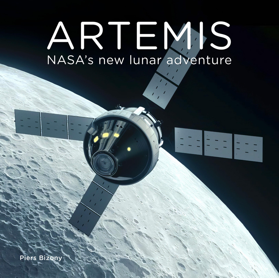 Artemis: NASA's New Lunar Adventure book cover by Piers Bizony