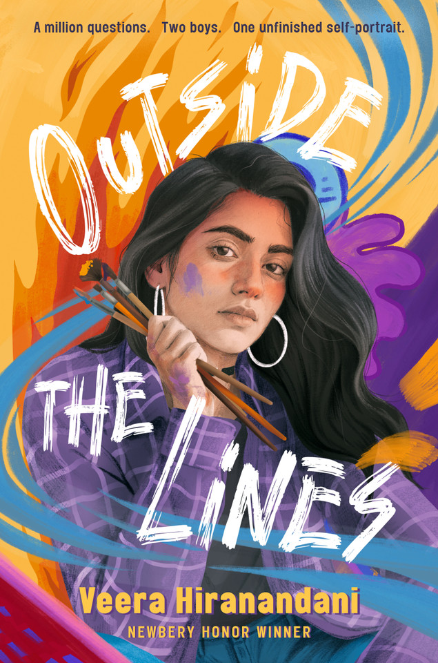 Outside the Lines book cover by Veera Hiranandani