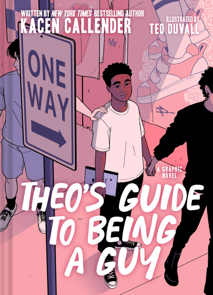 Theo's Guide to Being a Guy: A Graphic Novel book cover by Kacen Callender