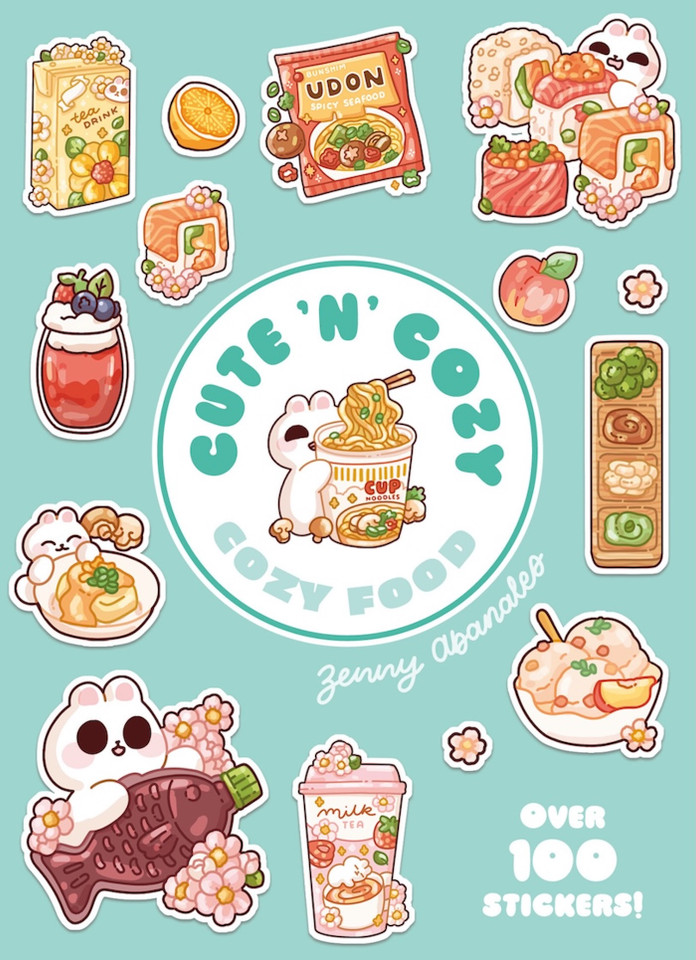 Cozy Food: A Cute 'n' Cozy Little Sticker Book (Cute 'n' Cozy) book cover by 
