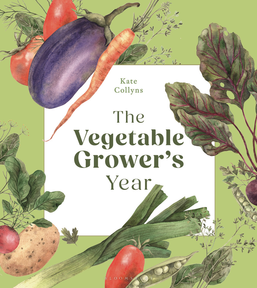 The Vegetable Grower’s Year book cover by Kate Collyns