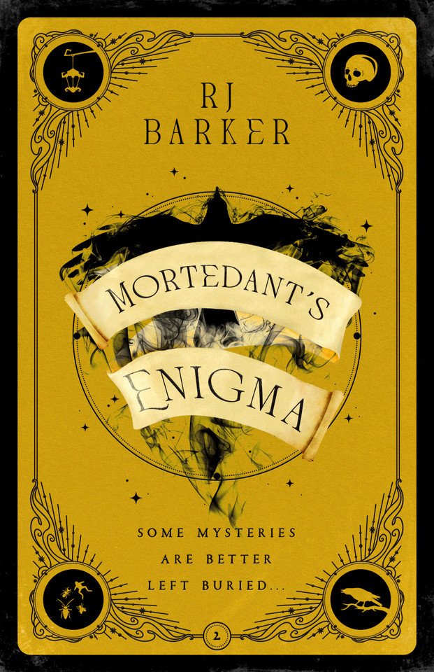 Mortedant's Enigma book cover by RJ Barker