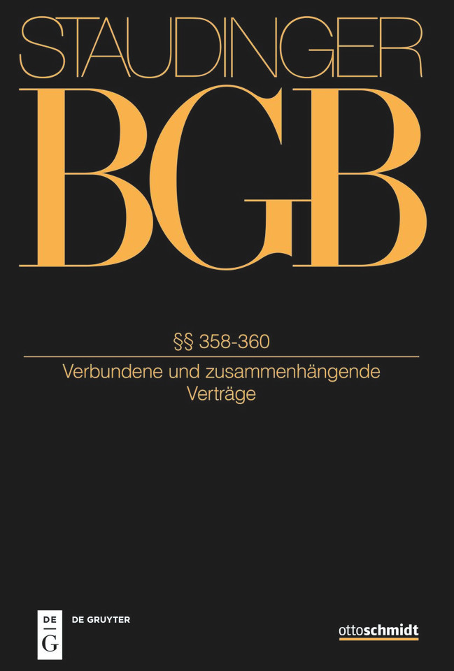§§ 358-360: (Verbundene und zusammenhängende Verträge) book cover by 