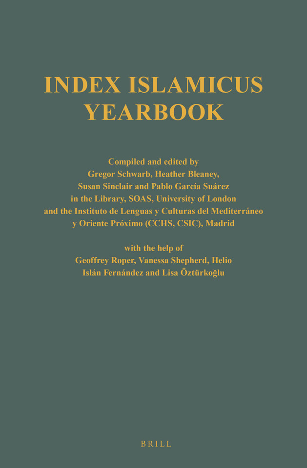 Index Islamicus Volume 2016 (Index Islamicus Yearbooks #33) [9789004362864]