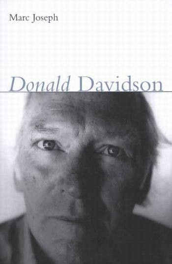 Donald Davidson (Philosophy Now #1) book cover by Marc A. Joseph