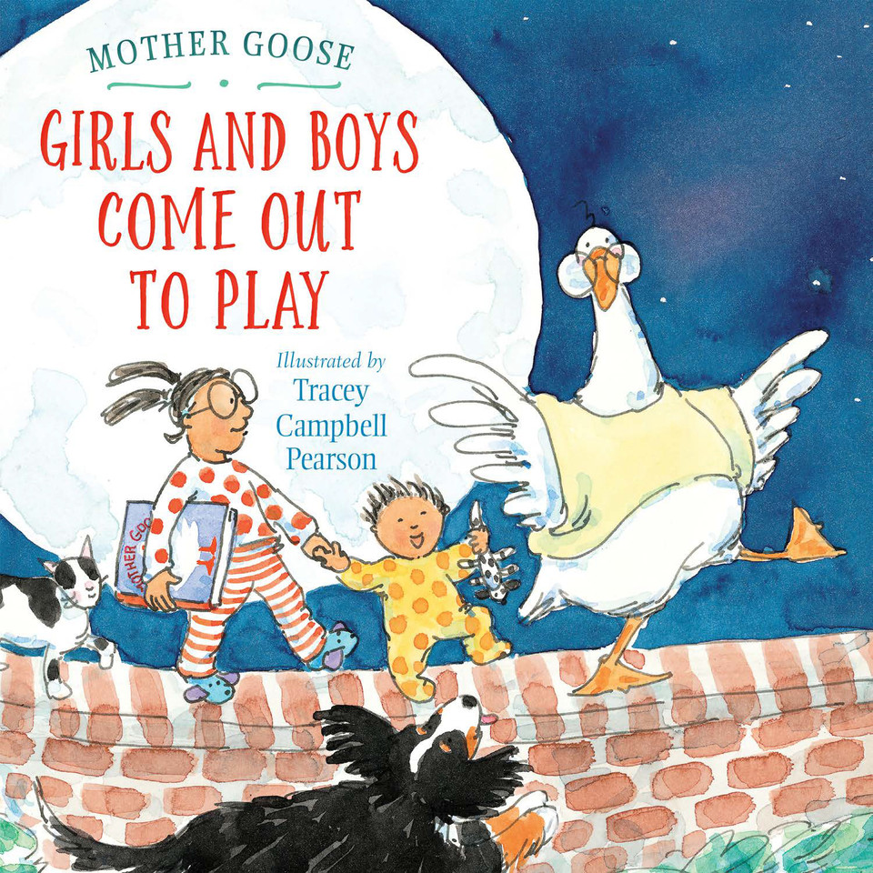 Girls and Boys Come Out to Play book cover by Tracey Campbell Pearson