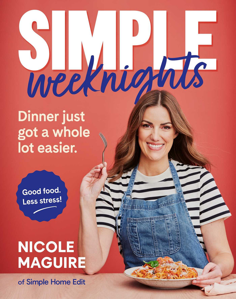 Simple Weeknights book cover by Nicole Maguire