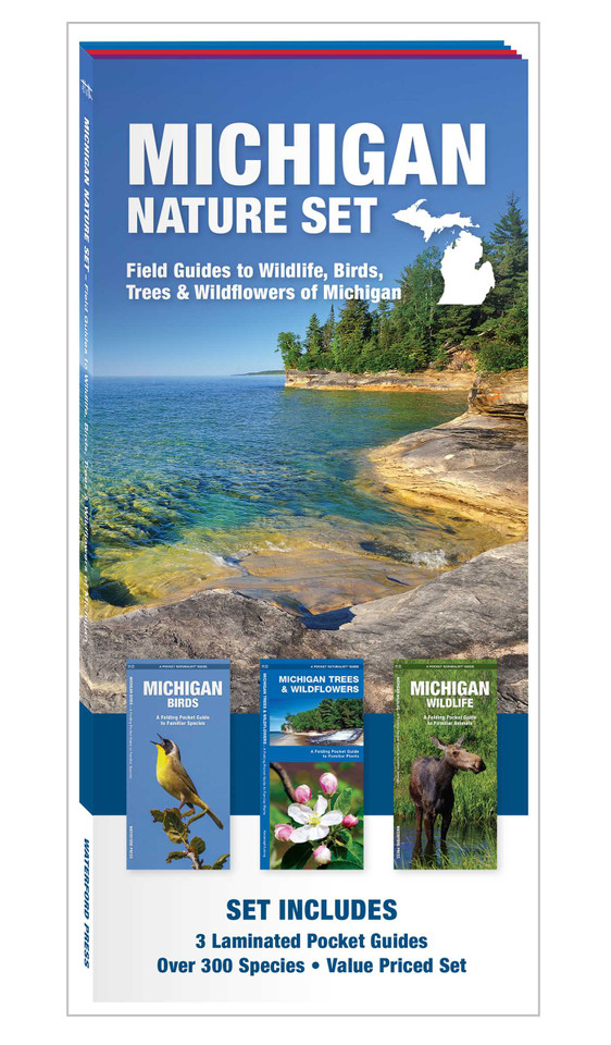 Michigan Nature Set: Field Guides to Wildlife, Birds, Trees & Wildflowers of Michigan (Nature Observation North America) book cover by 