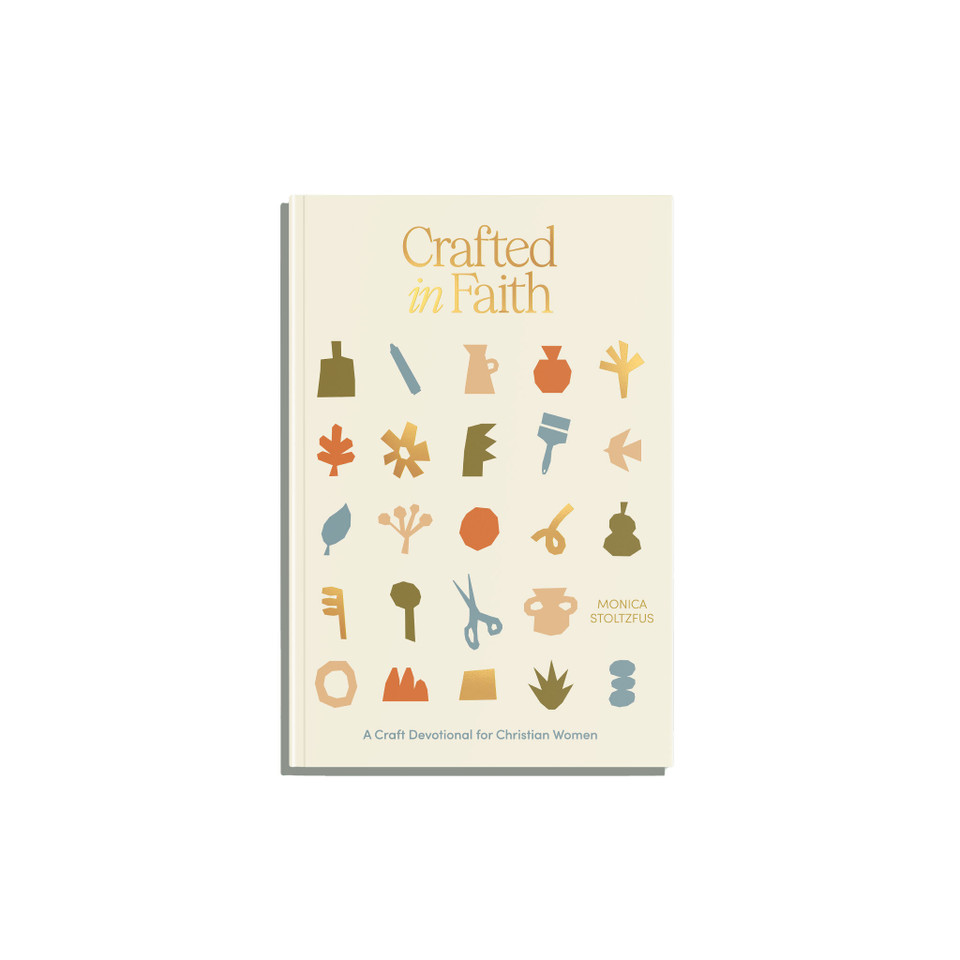 Crafted in Faith: A Craft Devotional for Christian Women book cover by Monica Stoltzfus