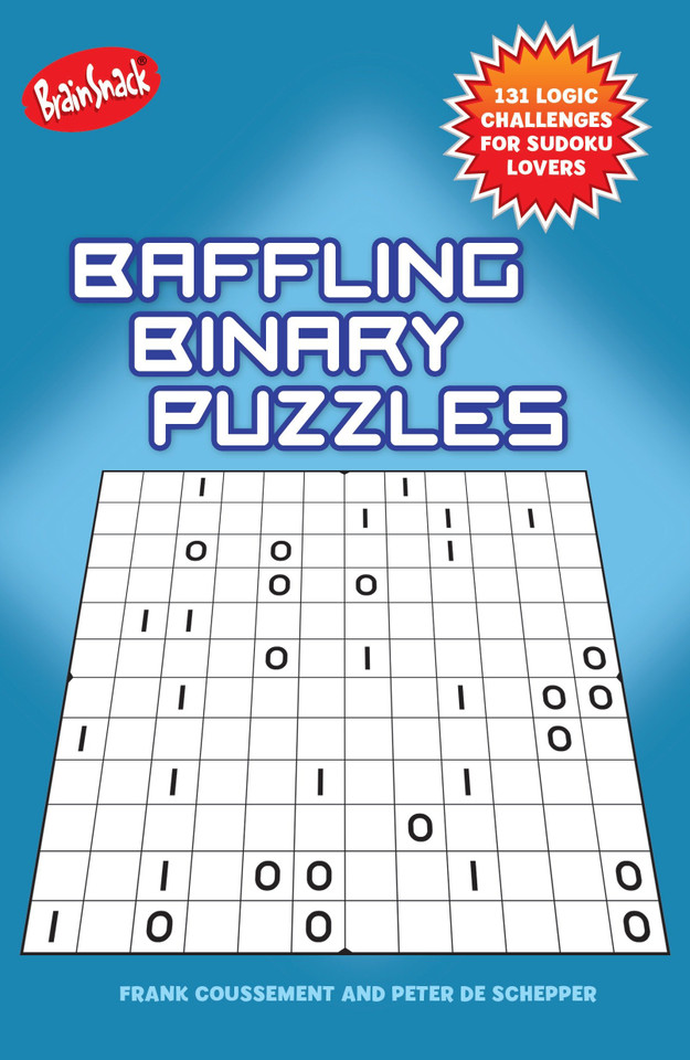 Baffling Binary Puzzles book cover by Frank Coussement, Peter De Schepper