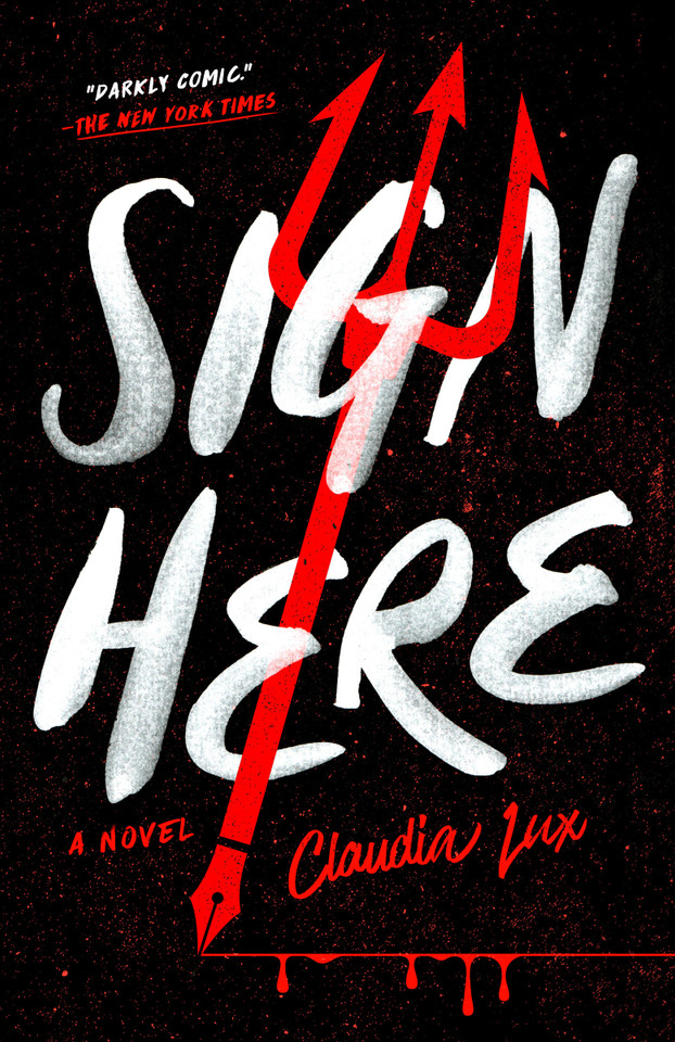 Sign Here book cover by Claudia Lux