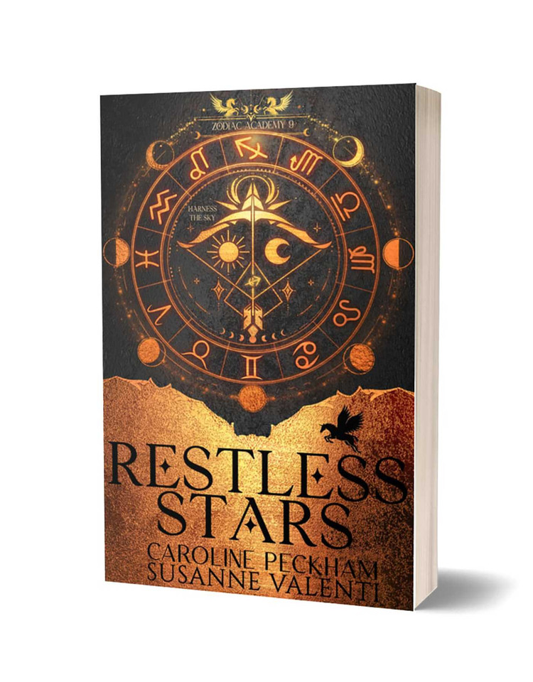 Zodiac Academy 9: Restless Stars (Zodiac Academy) book cover by Susanne Valenti, Caroline Peckham