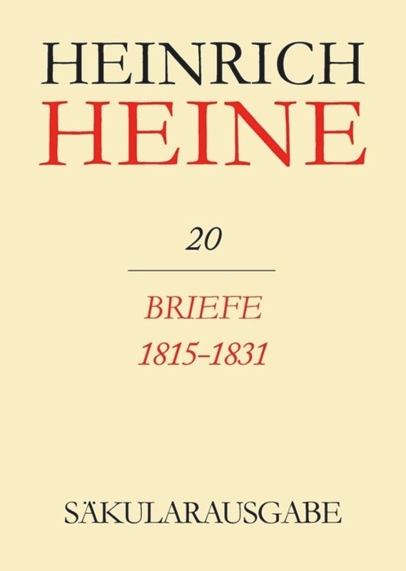 Briefe 1815-1831 book cover by 