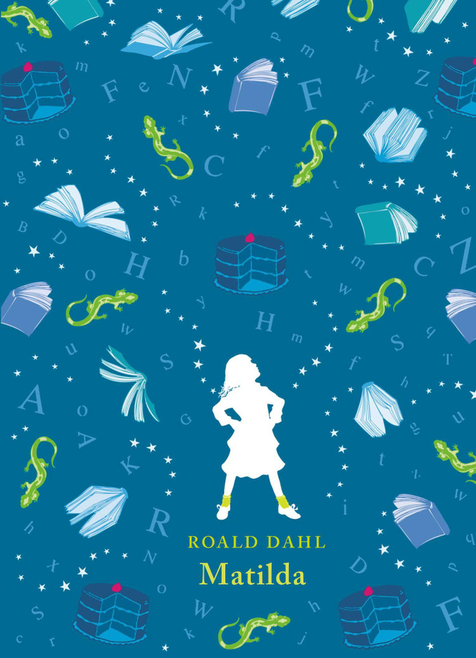 Matilda book cover by Roald Dahl
